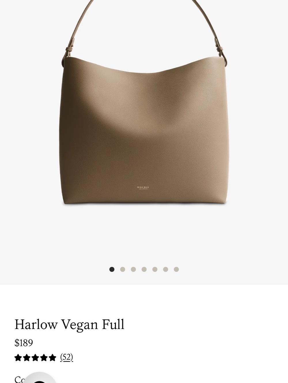 MINA BAIE Harlow Full Tote in Teddy - Picture 9 of 10